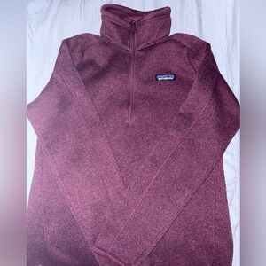 Purple Patagonia quarter zip